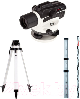 Оптический нивелир ADA Instruments Ruber-X32 + Рейка STAFF 3 + Штатив на клипсах Light / А00121К1 - фото