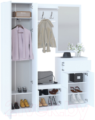 Тумба в прихожую Сокол-Мебель ТП-11 (белый)