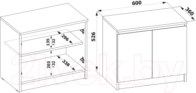 Тумба в прихожую Сокол-Мебель ТП-11 (белый)