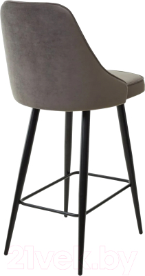 Стул барный M-City Nepal-PB / 461MC03835 (графит 14 велюр/черный)