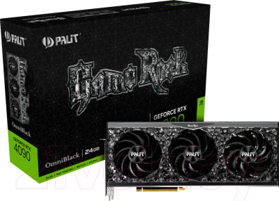 Видеокарта Palit RTX 4090 GameRock OmniBlack (NED4090019SB-1020Q)