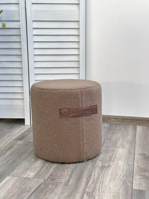 Пуф M-City Harta / 629M04979 (Nini-02 тауп Teddy/TKS-03 темно-коричневый экокожа)