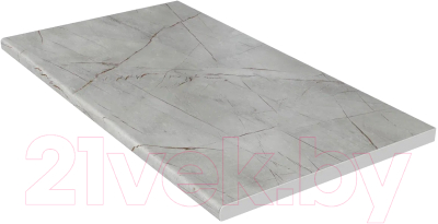 Кухонный гарнитур Интерлиния Тренд 3.1А (луна/белый/серый каспий)