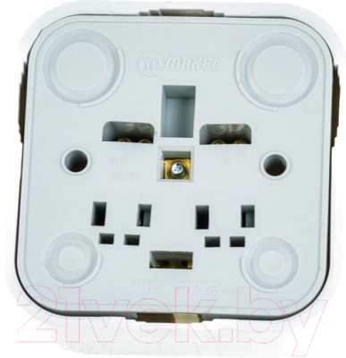 Розетка Makel ОП 16А IP20 / 45108