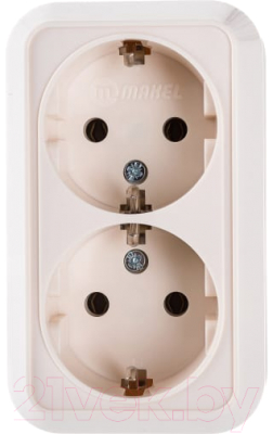 Розетка Makel ОП 16А IP20 / 45282 - фото