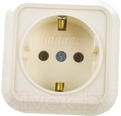 Розетка Makel ОП 16А IP20 / 45208 - фото