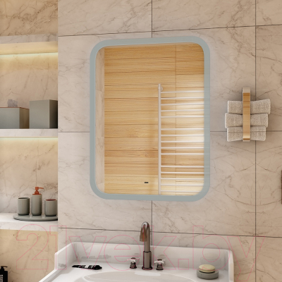 Зеркало Континент Glamour Led 70x100 (с бесконтактным сенсором)