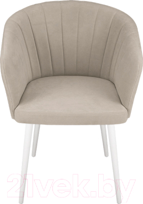 Стул ТриЯ Верона Т6 (белый муар/велюр D002 бежевый)