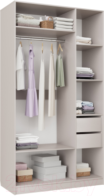Шкаф Аквилон Чарли №25 3-х створчатый (кашемир)