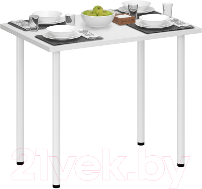 Обеденный стол Аквилон Лайт 1 (белый)