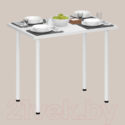 Обеденный стол Аквилон Лайт 1 (белый)