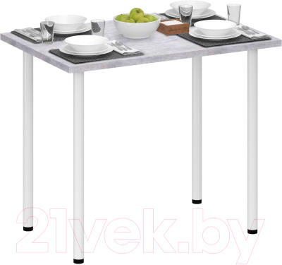 Обеденный стол Аквилон Лайт 1 (цемент светлый)