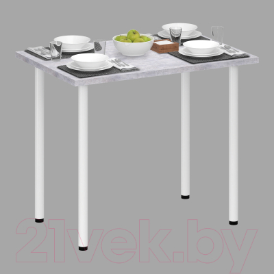 Обеденный стол Аквилон Лайт 1 (цемент светлый)