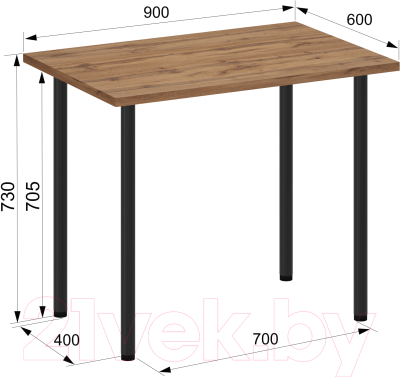 Обеденный стол Аквилон Лайт 1 (дуб вотан)