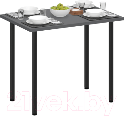 Обеденный стол Аквилон Лайт 1 (графит)