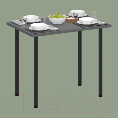 Обеденный стол Аквилон Лайт 1 (графит)