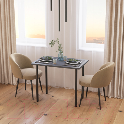 Обеденный стол Аквилон Лайт 1 (графит)