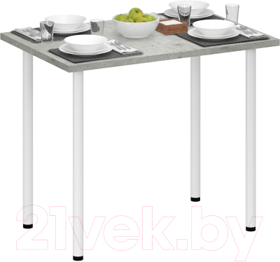 Обеденный стол Аквилон Лайт 1 (метрополитан грей)