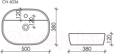 Умывальник Ceramica Nova Element CN6036