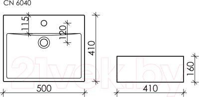 Умывальник Ceramica Nova Element CN6040