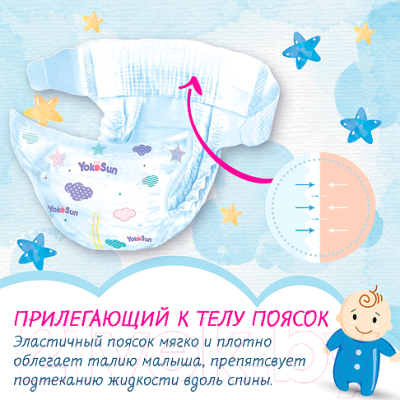 Подгузники детские YokoSun NB 2-5кг