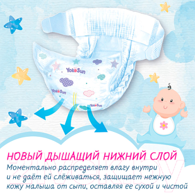 Подгузники детские YokoSun NB 2-5кг