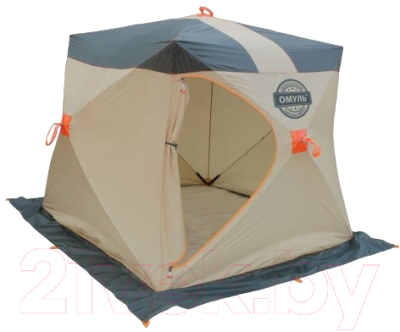 Палатка Митек Омуль-Куб 1 (хаки/бежевый) - фото