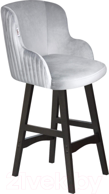 Стул барный Sheffilton SHT-ST39-1/S65-1 (серое облако/венге) - фото