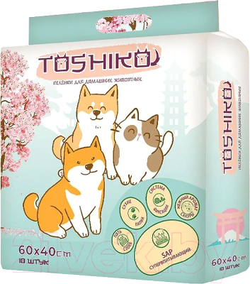Одноразовая пеленка для животных Toshiko С ароматом сакуры 40x60см - фото