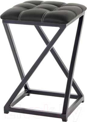 Табурет AMC Comfort 8К1.1 (кожзам черный/черный) - фото