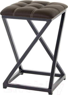 Табурет AMC Comfort 8К1.2 (кожзам венге/черный) - фото
