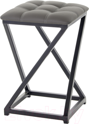 Табурет AMC Comfort 8К1.5 (кожзам графит/черный) - фото