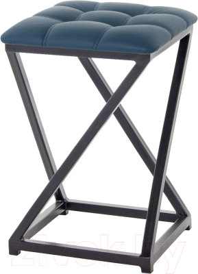 Табурет AMC Comfort 8К1.13 (кожзам атлантик/черный) - фото