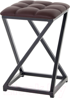 Табурет AMC Comfort 8К1.14 (кожзам бордовый/черный) - фото