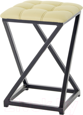 Табурет AMC Comfort 8К1.15 (кожзам светло-желтый/черный) - фото