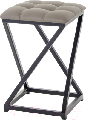 Табурет AMC Comfort 8К1.18 (кожзам латте/черный) - фото