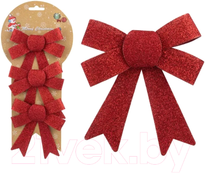 Набор елочных игрушек Pozzi Milano Бантики / 5130