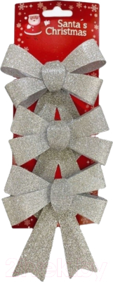 Набор елочных игрушек Pozzi Milano Бантики / 5132 - фото