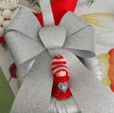 Набор елочных игрушек Pozzi Milano Бантики / 5132