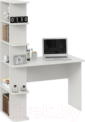 Письменный стол ТриЯ Тип 4 (белый ясень)