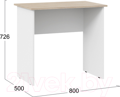 Письменный стол ТриЯ Тип 14 800 (дуб сонома/белый ясень)