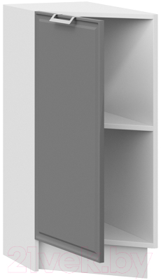 Шкаф-стол кухонный ТриЯ Белладжио 1Н3Т (белый/софт графит)