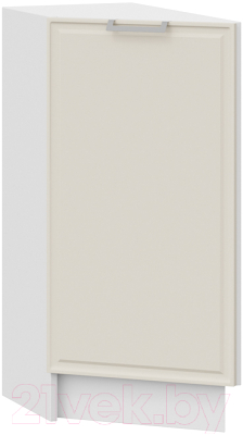 Шкаф-стол кухонный ТриЯ Белладжио 1Н3Т (белый/софт панакота) - фото