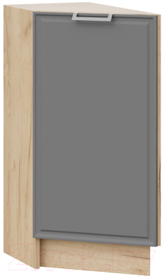 Шкаф-стол кухонный ТриЯ Белладжио 1Н3Т (дуб крафт золотой/софт графит) - фото