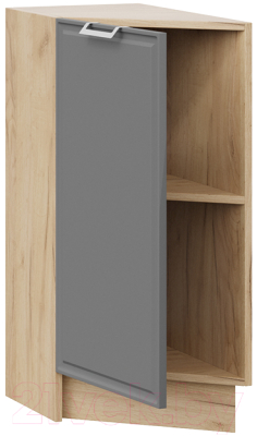 Шкаф-стол кухонный ТриЯ Белладжио 1Н3Т (дуб крафт золотой/софт графит)