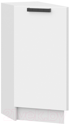 Шкаф-стол кухонный ТриЯ Детройт 1Н3Т исп.2 (белый/белый глянец) - фото