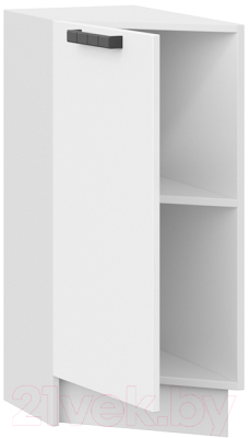 Шкаф-стол кухонный ТриЯ Детройт 1Н3Т исп.2 (белый/белый глянец)