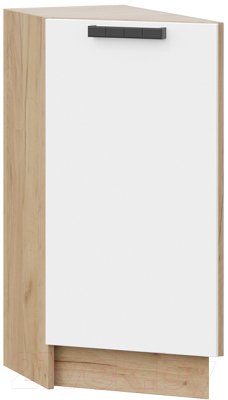 Шкаф-стол кухонный ТриЯ Детройт 1Н3Т исп.2 (дуб крафт золотой/белый глянец) - фото