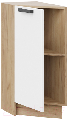 Шкаф-стол кухонный ТриЯ Детройт 1Н3Т исп.2 (дуб крафт золотой/белый глянец)