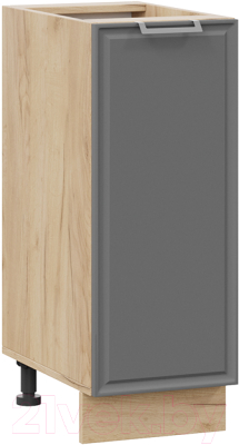 Шкаф-стол кухонный ТриЯ Белладжио 1Н3 (дуб крафт золотой/софт графит) - фото